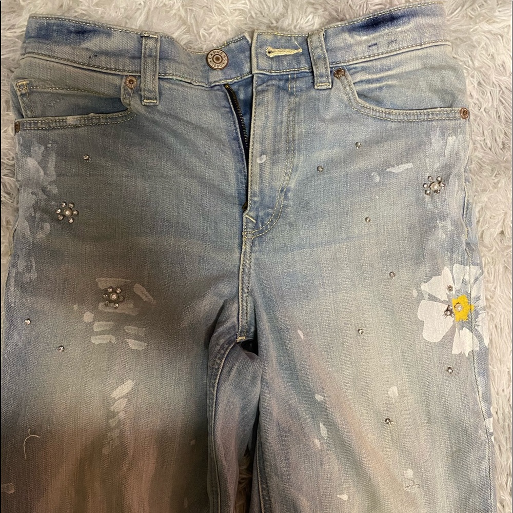 express floral jeans